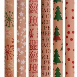 Eco-friendly Christmas wrapping paper roll